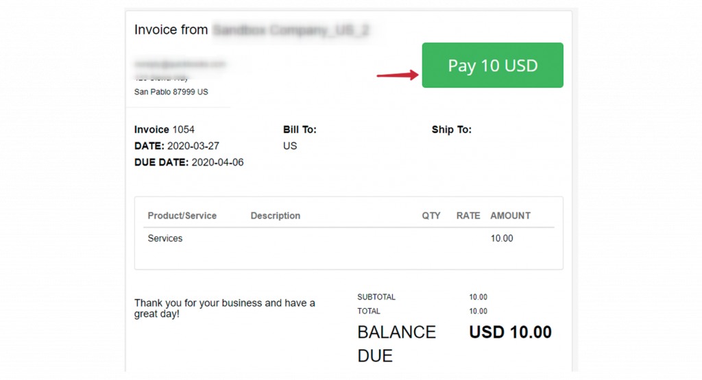 How To Enable Paying Quickbooks Invoices With Credit Card