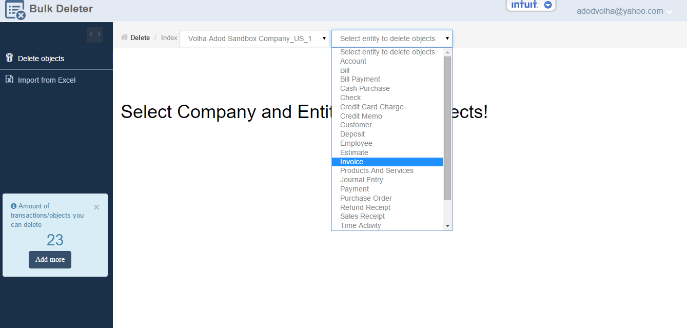 delete multiple transactions in quickbooks