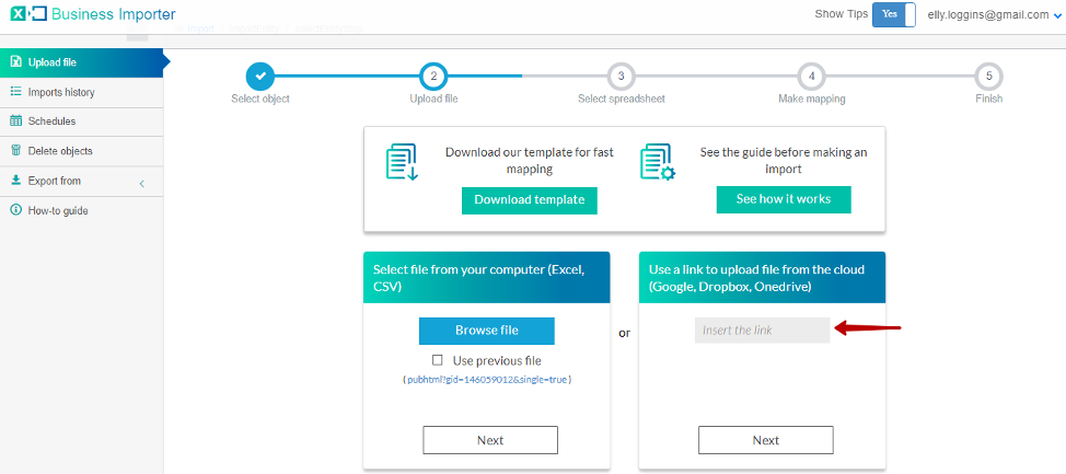 Makes import of transactions very easy