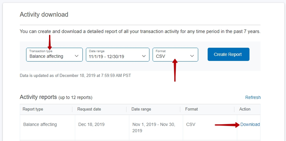 Export List from QuickBooks Online