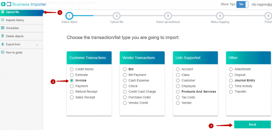 transaction pro importer quickbooks invoice number sequence