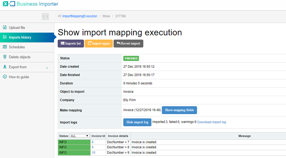 import Invoices into QuickBooks Online Transactions and Lists