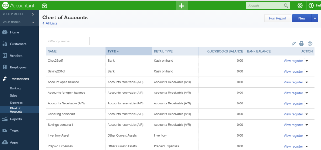 QBO import result