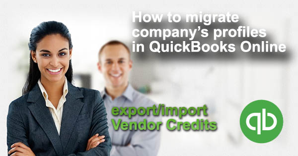 import vendor credits into QuickBooks Online