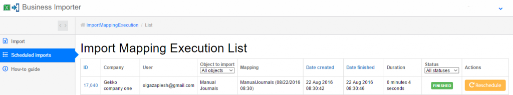 import Manual Journals into Xero