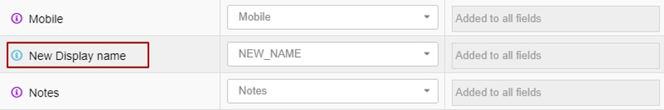 Make sure you’ve mapped New Display name field to NEW_NAME column from your file