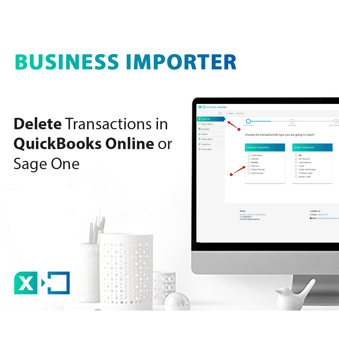 How to delete transactions in QuickBooks Online or Sage One