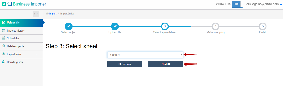 import contacts into Xero