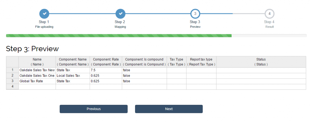 import Tax Rates into Xero