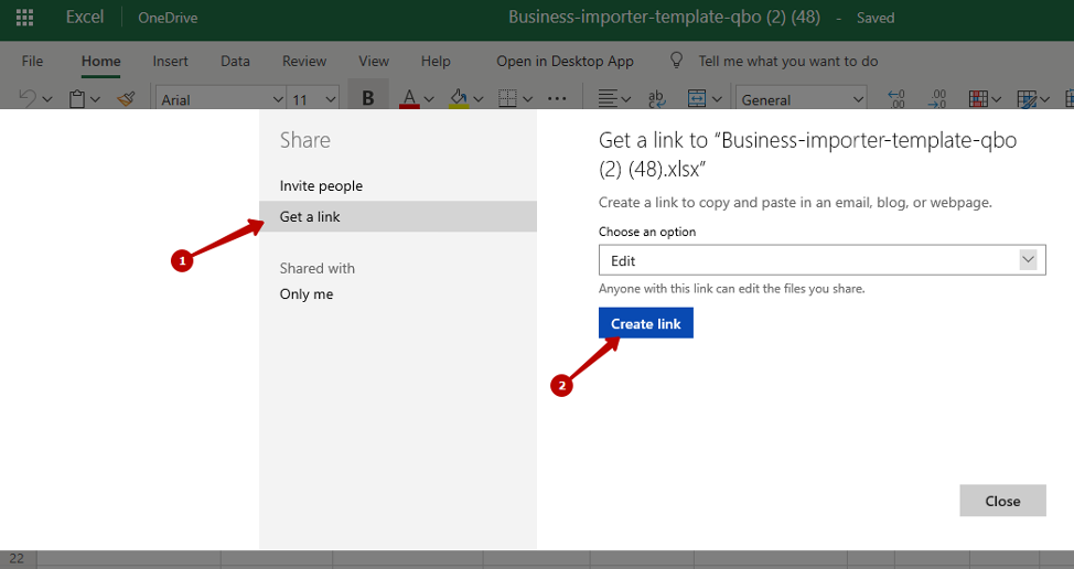 Import Invoices from Microsoft OneDrive into QuickBooks Online