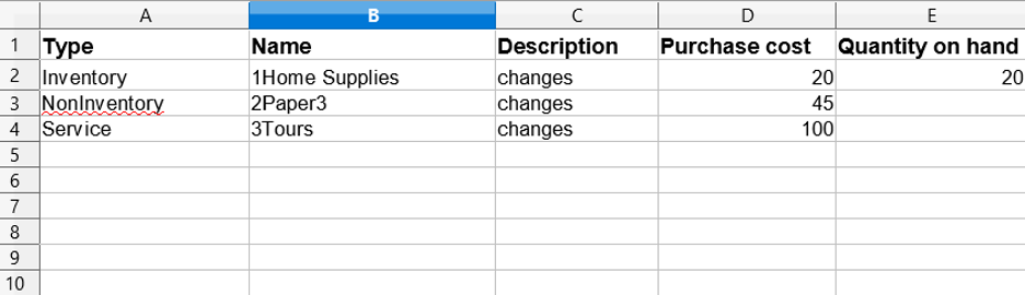 Partial Update of Products and Services in QuickBooks Online