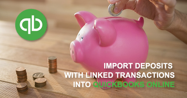 import deposits into QuickBooks Online