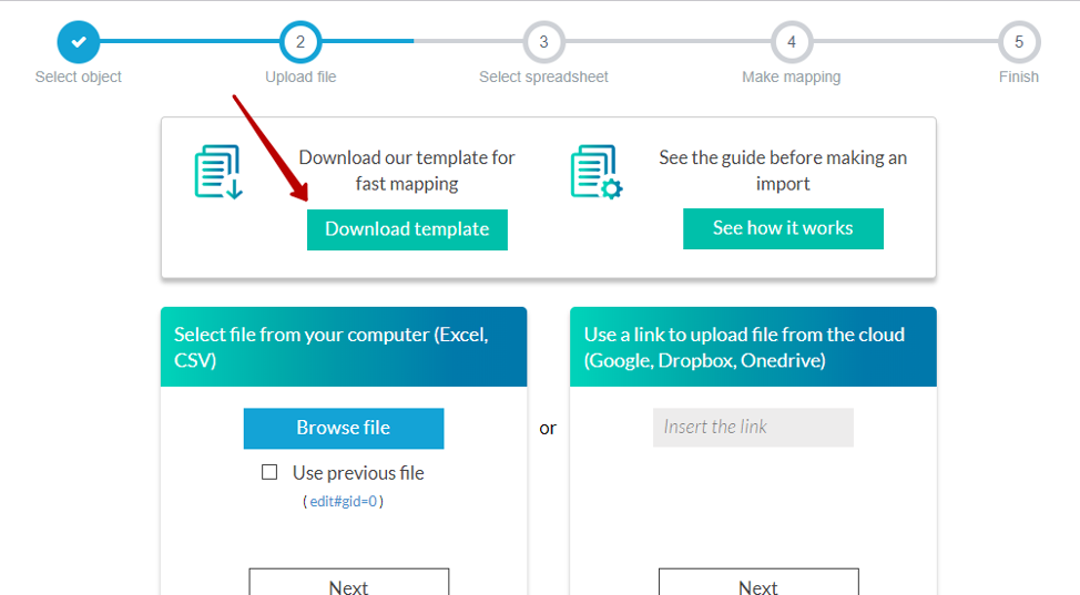 QuickBooks Template for Import