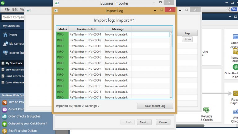 can i import data into quickbooks from excel