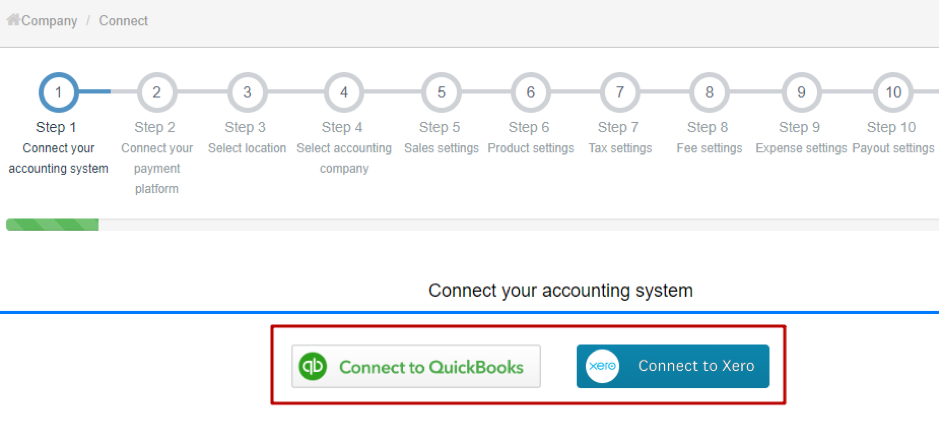 How to connect your Company