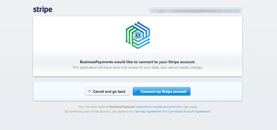 Connect the account