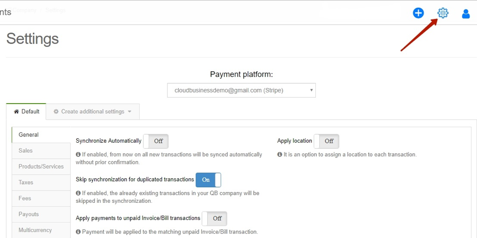 Sync Stripe with QuickBooks Online