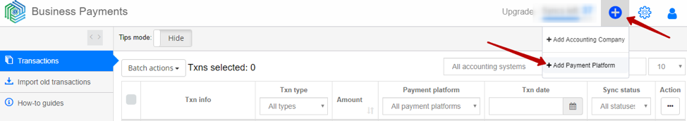 setting up your account