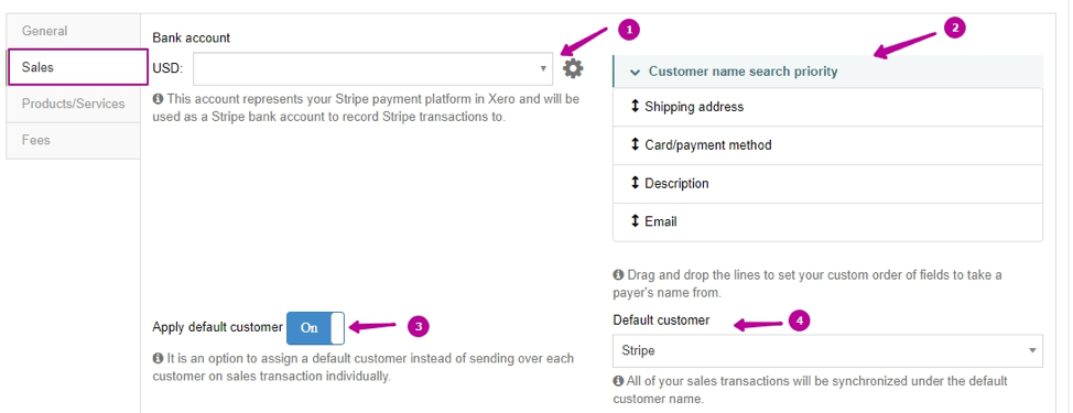 sales-settings in business payments
