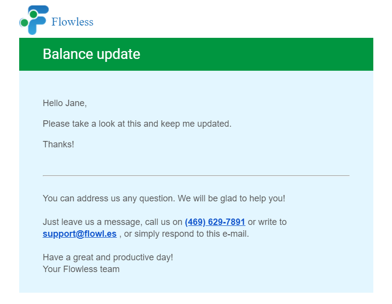 Send Notification in QuickBooks Online