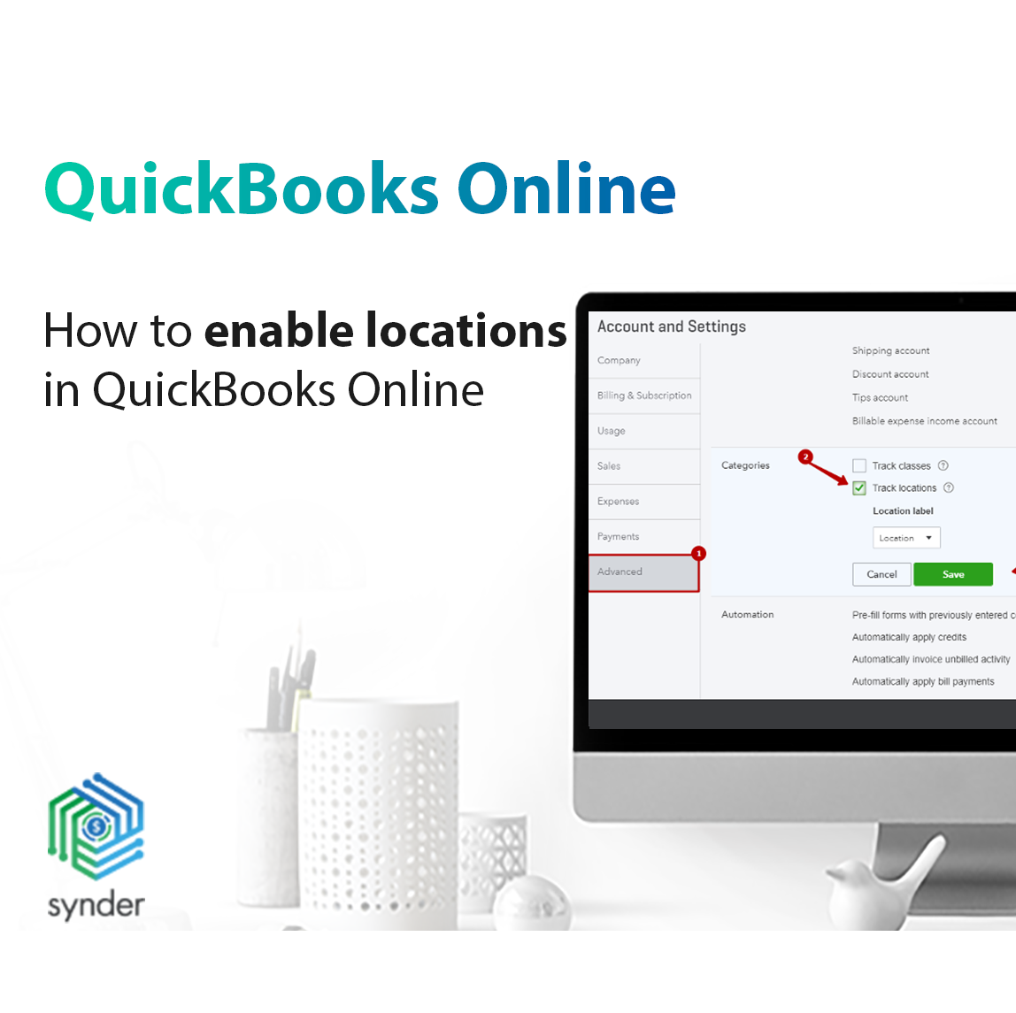 enable locations in QuickBooks Online