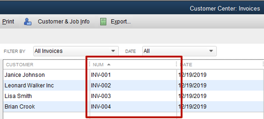 transaction pro importer quickbooks invoice number sequence