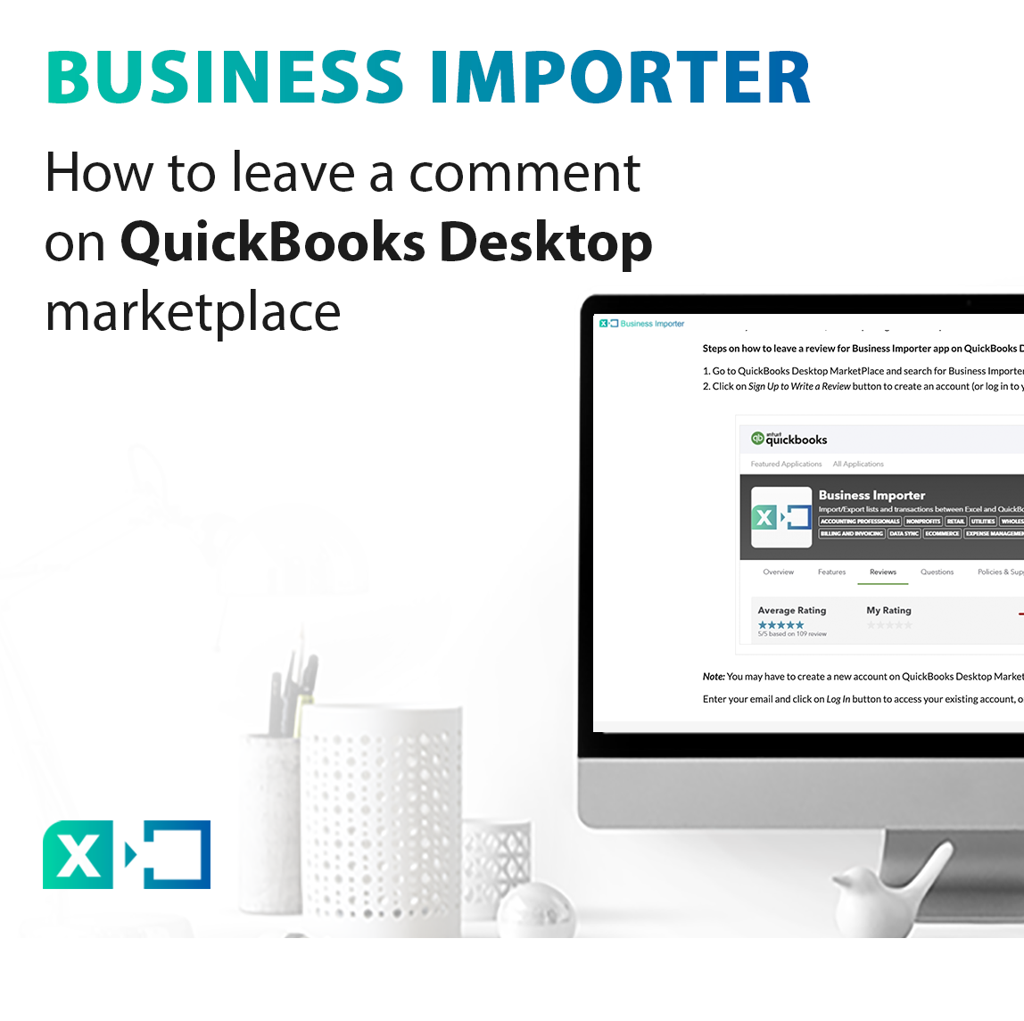 leave a comment on QuickBooks Desktop marketplace